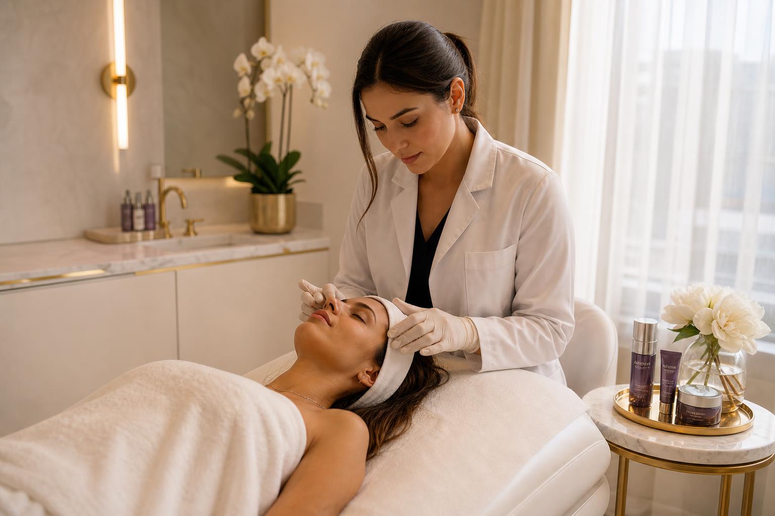Luxury cosmetic clinic treatment room